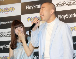 神田沙也加&コロコロチキチキペッパーズ、『ニューダンガンロンパV3 みんなのコロシアイ新学期』記者発表会に出席