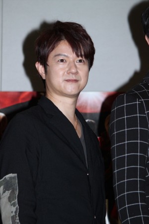 舞台『ALL OUT!! THE STAGE』の制作発表に出席した、松風雅也