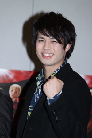 舞台『ALL OUT!! THE STAGE』の制作発表に出席した、佐伯大地