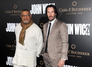 ローレンス・フィッシュバーン&キアヌ・リーヴス、映画『ジョン・ウィック:チャプター2(仮題)』LAプレミアに登場