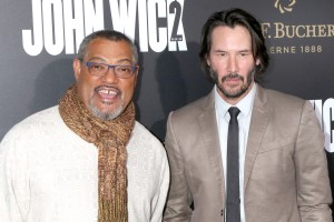 ローレンス・フィッシュバーン&キアヌ・リーヴス、映画『ジョン・ウィック:チャプター2(仮題)』LAプレミアに登場