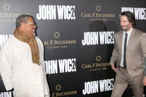 ローレンス・フィッシュバーン&キアヌ・リーヴス、映画『ジョン・ウィック:チャプター2(仮題)』LAプレミアに登場