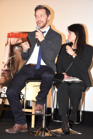 ジェームズ・マカヴォイ、『スプリット』トークイベントに登場