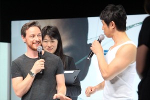 ジェームズ・マカヴォイ&庄司智春、『スプリット』来日記念イベントにて