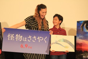 土屋アンナ&土屋澄海。『怪物はささやく』公開直前トークイベントにて