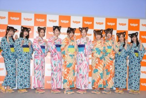 斉藤優里、伊藤万理華、桜井玲香、高山一実、西野七瀬、白石麻衣、秋元真夏、松村沙友理、星野みなみ、寺田蘭世、じゃらんCM発表会にて