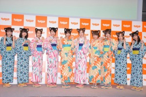 斉藤優里、伊藤万理華、桜井玲香、高山一実、西野七瀬、白石麻衣、秋元真夏、松村沙友理、星野みなみ、寺田蘭世、じゃらんCM発表会にて