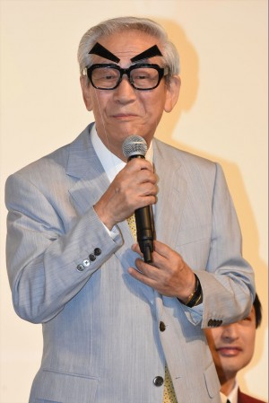 小松政夫、『植木等とのぼせもん』会見に登壇