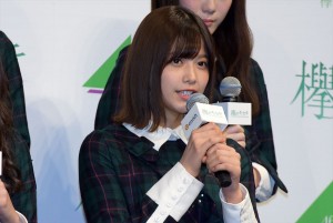 欅坂46・渡邉理佐、『欅のキセキ』アプリリリース&新CM発表会に登場