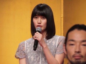 橋本愛、2019年大河ドラマ『いだてん~東京オリムピック噺~』新キャスト発表会見に登場