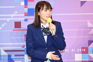 飯豊まりえ、『電影少女VIDEO GIRL AI 2018』第一話試写&記者会見に登場