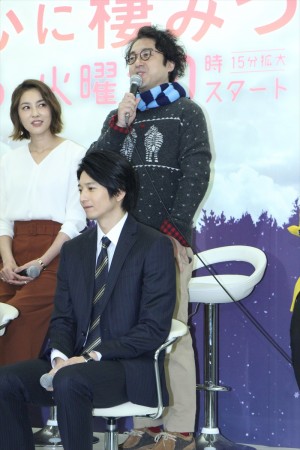 ムロツヨシ、『きみが心に棲みついた』制作発表会にて