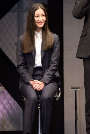 菜々緒、『BG~身辺警護人~』プレミアム試写会&制作発表記者会見に登場