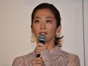 優香、『羊の木』初日舞台挨拶にて