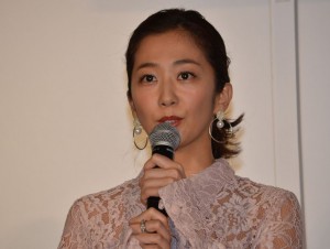 優香、『羊の木』初日舞台挨拶にて