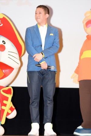 高橋茂雄(サバンナ)、『映画ドラえもん のび太の宝島』完成披露舞台挨拶にて