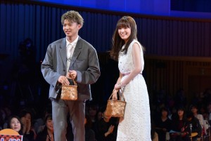 『ママレード・ボーイ』完成披露試写会にて、佐藤大樹、優希美青