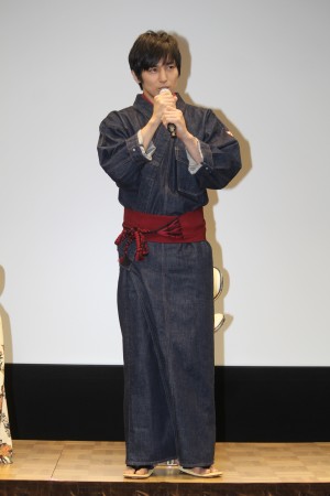 新時代劇『くノ一忍法帖 蛍火』試写&会見に登場した高橋光臣