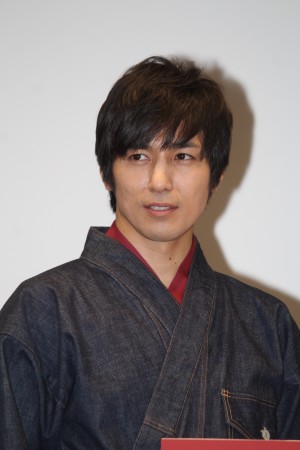 新時代劇『くノ一忍法帖 蛍火』試写&会見に登場した高橋光臣