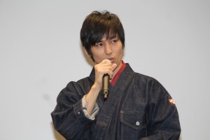 新時代劇『くノ一忍法帖 蛍火』試写&会見に登場した高橋光臣