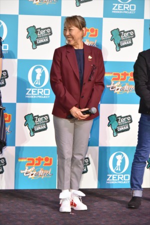 『名探偵コナン ゼロの執行人』公開記念舞台挨拶に登壇した高山みなみ