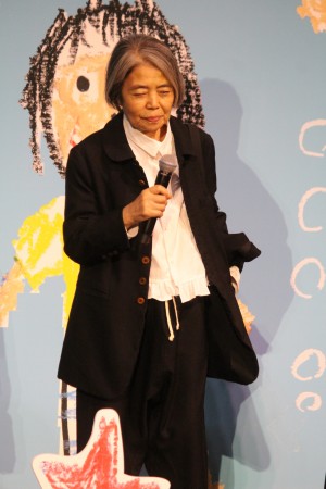 『万引き家族』完成披露試写会舞台挨拶に登壇した樹木希林