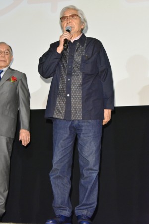 『妻よ薔薇のように 家族はつらいよIII』初日舞台挨拶に登壇した山田洋次監督