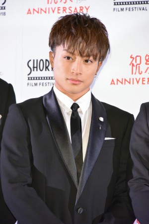 「ショートショート フィルムフェスティバル & アジア 2018」レッドカーペットイベントに登場した白濱亜嵐