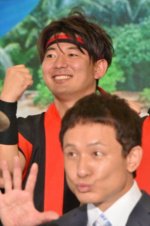 「ようこそ!! ワンガン夏祭り THE ODAIBA 2018」制作発表に出席した谷岡慎一アナウンサー