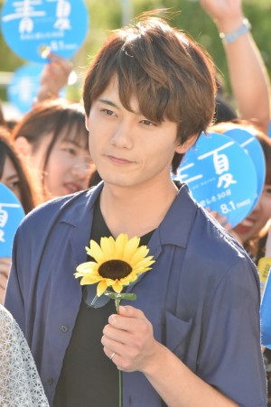 映画『青夏 きみに恋した30日』完成記念イベントに登場した水石亜飛夢