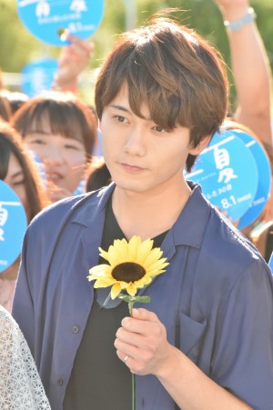 映画『青夏 きみに恋した30日』完成記念イベントに登場した水石亜飛夢