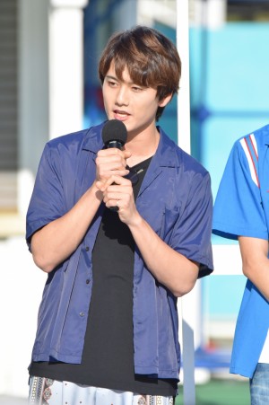 映画『青夏 きみに恋した30日』完成記念イベントに登場した水石亜飛夢