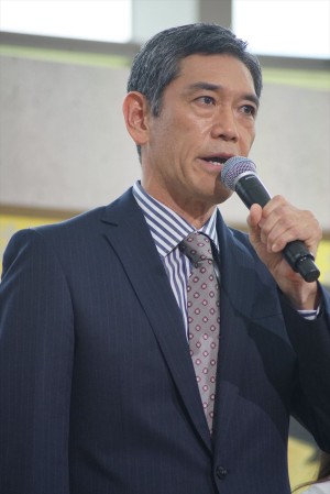ドラマ『ハゲタカ』制作発表記者会見に登場した杉本哲太