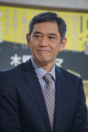 ドラマ『ハゲタカ』制作発表記者会見に登場した杉本哲太