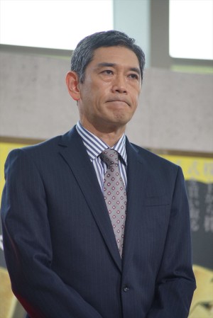 ドラマ『ハゲタカ』制作発表記者会見に登場した杉本哲太