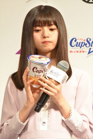 「乃木坂46×カップスター・和ラー 日本中を、もりあげろ!キャンペーン」記者発表会に出席した乃木坂46の齋藤飛鳥