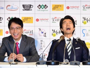 ドラマ『ラストチャンス 再生請負人』記者会見に出席した椎名桔平(左)と仲村トオル(右)