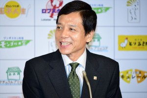 ドラマ『ラストチャンス 再生請負人』記者会見に出席した勝村政信