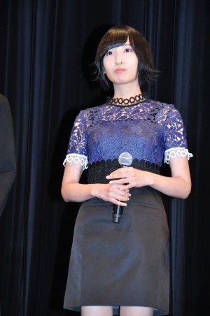 映画『僕のヒーローアカデミア THE MOVIE ~2人の英雄~』完成披露試写会に登壇した佐倉綾音