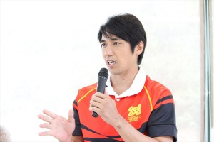 土曜ドラマ『不惑のスクラム』取材会&新キャスト発表に登場した高橋光臣