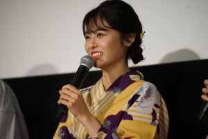 映画『青夏 きみに恋した30日』前日祭舞台挨拶に登場した古畑星夏