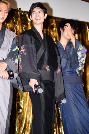 『銀魂2 掟は破るためにこそある』完成披露試写会に登壇した三浦春馬