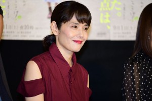 ドラマ『学校へ行けなかった私が「あの花」「ここさけ」を書くまで』試写会に出席した富田靖子