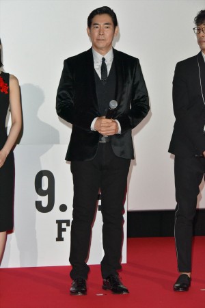 『響 ‐HIBIKI‐』完成披露舞台挨拶に登壇した高嶋政伸