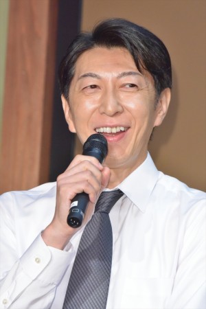 『昭和元禄落語心中』スタジオ取材会にて、篠井英介