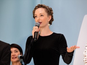映画『食べる女』公開記念舞台挨拶に登壇したシャーロット・ケイト・フォックス