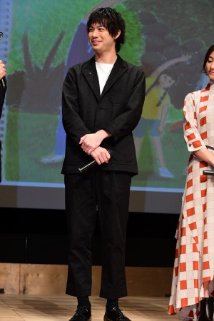 映画『体操しようよ』完成披露舞台挨拶に登壇した渡辺大知