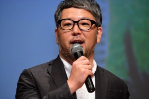 映画『体操しようよ』完成披露舞台挨拶に登壇した菊地健雄監督