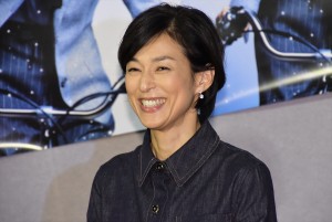 BSプレミアムドラマ『主婦カツ!』試写会に出席した鈴木保奈美