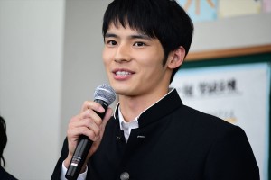 火曜ドラマ『中学聖日記』制作発表会見に出席した岡田健史